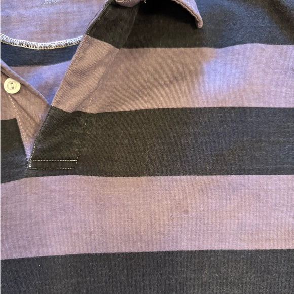 *3 for $9* Purple Striped Rugby Sweatshirt - Picture 11 of 12